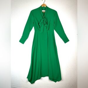 Cefinn Aurora Long Sleeve V-Neck Midi Dress NWT Office